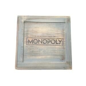 Monopoly Rustic Wooden Board Game - 2017 Limited Edition By Hasbro - Complete